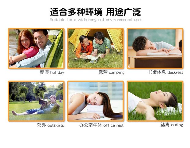 Nghỉ trưa đệm gối thắt lưng ngoài trời cắm trại dày du lịch vuông bơm hơi gối di động không khí gối ngủ - Gối gối lock&lock