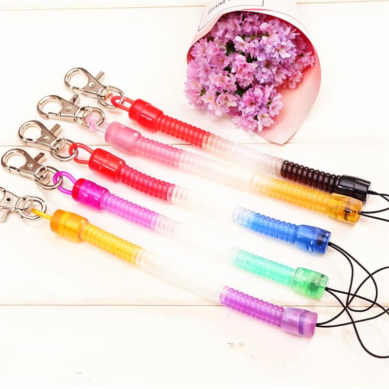 Spring Rope Anti-Lost Lanyard Elastic Rope Stretchable Phone Chain Keychain Creative Men's and Women's Key Ring Key Chain Spring Rope Anti-Lost Lanyard Elastic Rope Stretchable Phone Chain Keychain Creative Men's and Women's Key Ring Key Chain