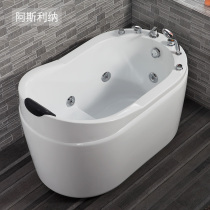 Sitting bubble bathtub independent bathtub acrylic surfing massage home Adult Small apartment bathroom tub