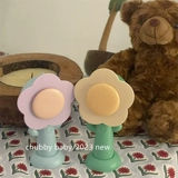 Милый ретро портативный перезаряжаемый вентилятор в форме цветка, в цветочек