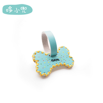 Duo Xiaodou hand-made custom bone identity card dog nameplate nameplate Zhao Lusi cat meat with the same necklace