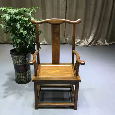 Okan official hat chair new Chinese style Ming Dynasty boss chair office table and chair combination Tea Table large board solid wood antique logs