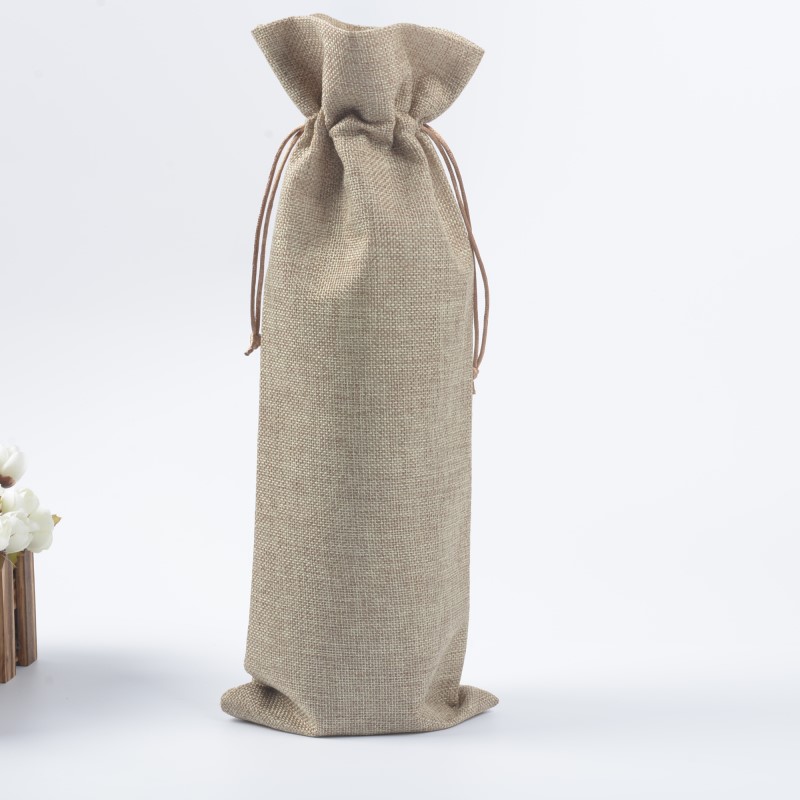 15 * 38cm túi chai rượu chùm cảng lanh rượu túi bảo vệ bụi mù nếm túi rượu sâm banh túi quà tặng - Bảo vệ bụi tấm che nắng