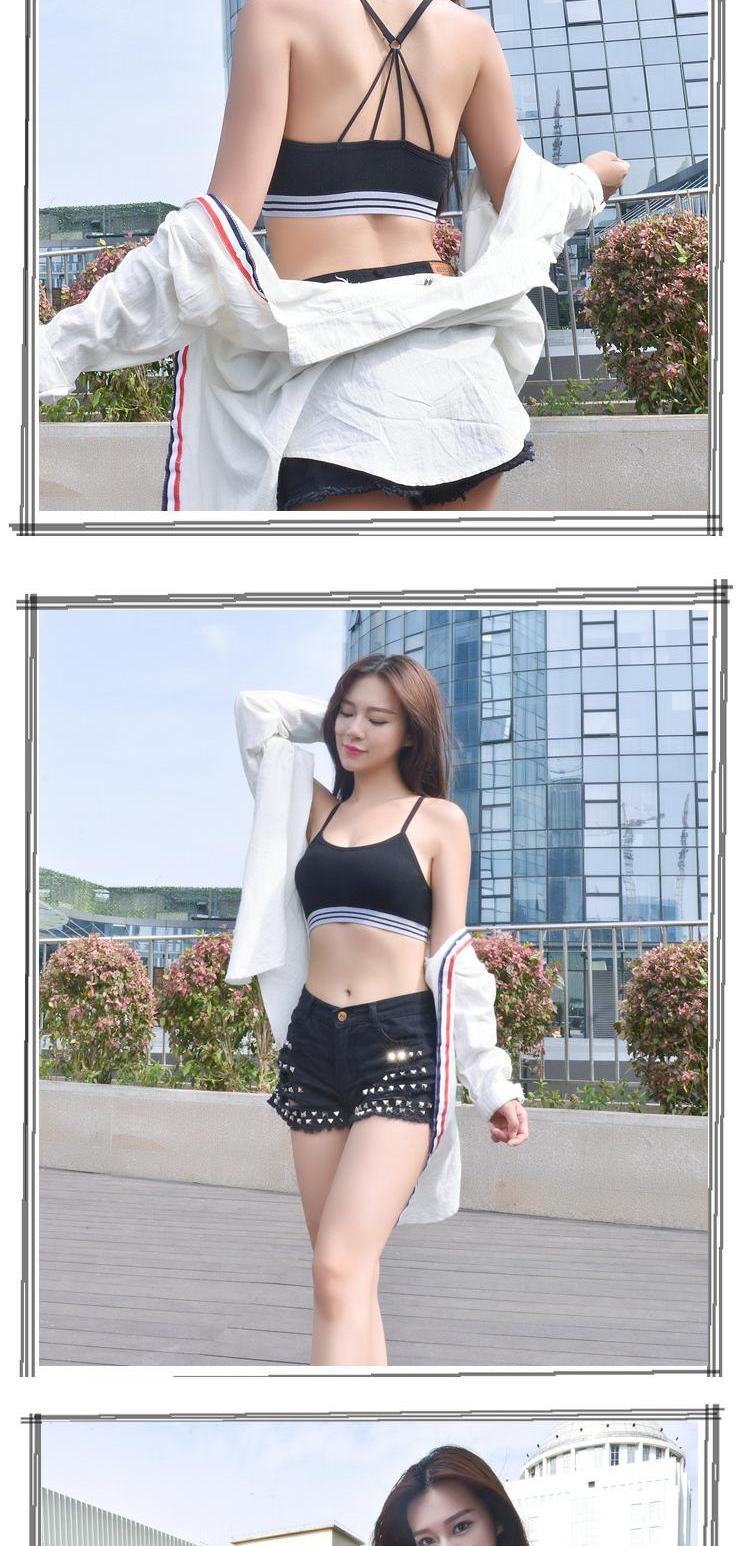 Vẻ đẹp mới trở lại gợi cảm quấn ngực phát triển học sinh trung học cơ sở áo vest nữ hàng đầu thể thao đồ lót bra bra không dây