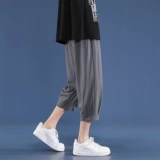 Tide, летние тонкие шелковые штаны, спортивные трендовые шорты для отдыха, оверсайз