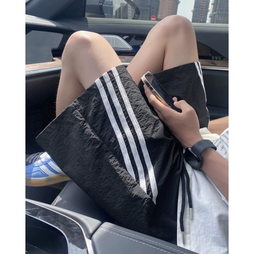 Быстросохнущие летние шорты, тонкие дышащие пляжные штаны для отдыха, в американском стиле, свободный крой