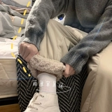 Бархатные демисезонные удерживающие тепло штаны для отдыха, свободный прямой крой