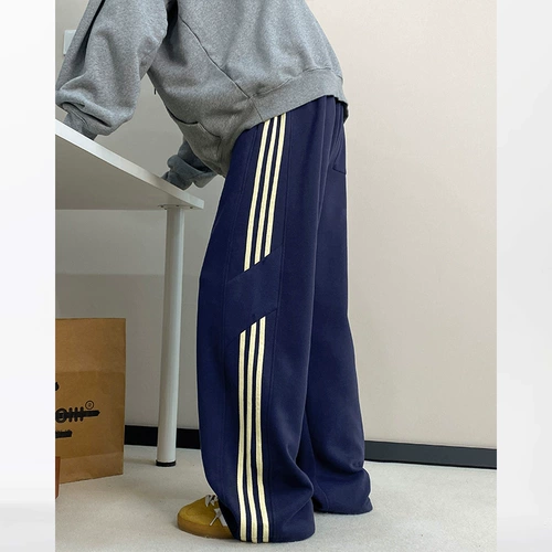 Летние спортивные штаны для отдыха, в американском стиле, свободный прямой крой