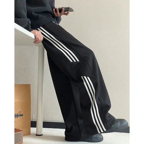 Летние спортивные штаны для отдыха, в американском стиле, свободный прямой крой