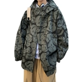 Мужская осенняя трендовая куртка в стиле хип-хоп для отдыха, оверсайз, большой размер