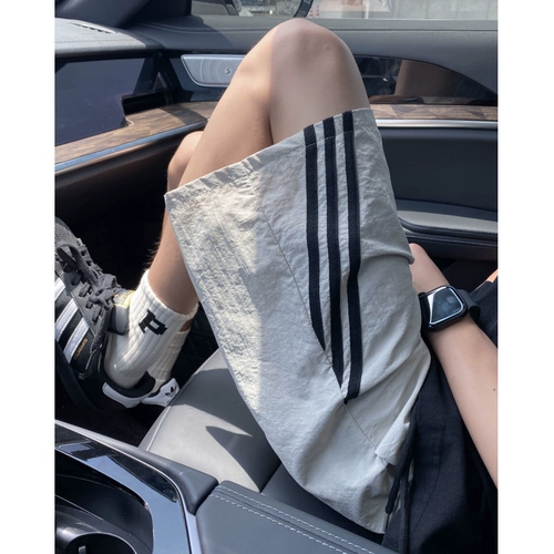 Быстросохнущие летние шорты, тонкие дышащие пляжные штаны для отдыха, в американском стиле, свободный крой