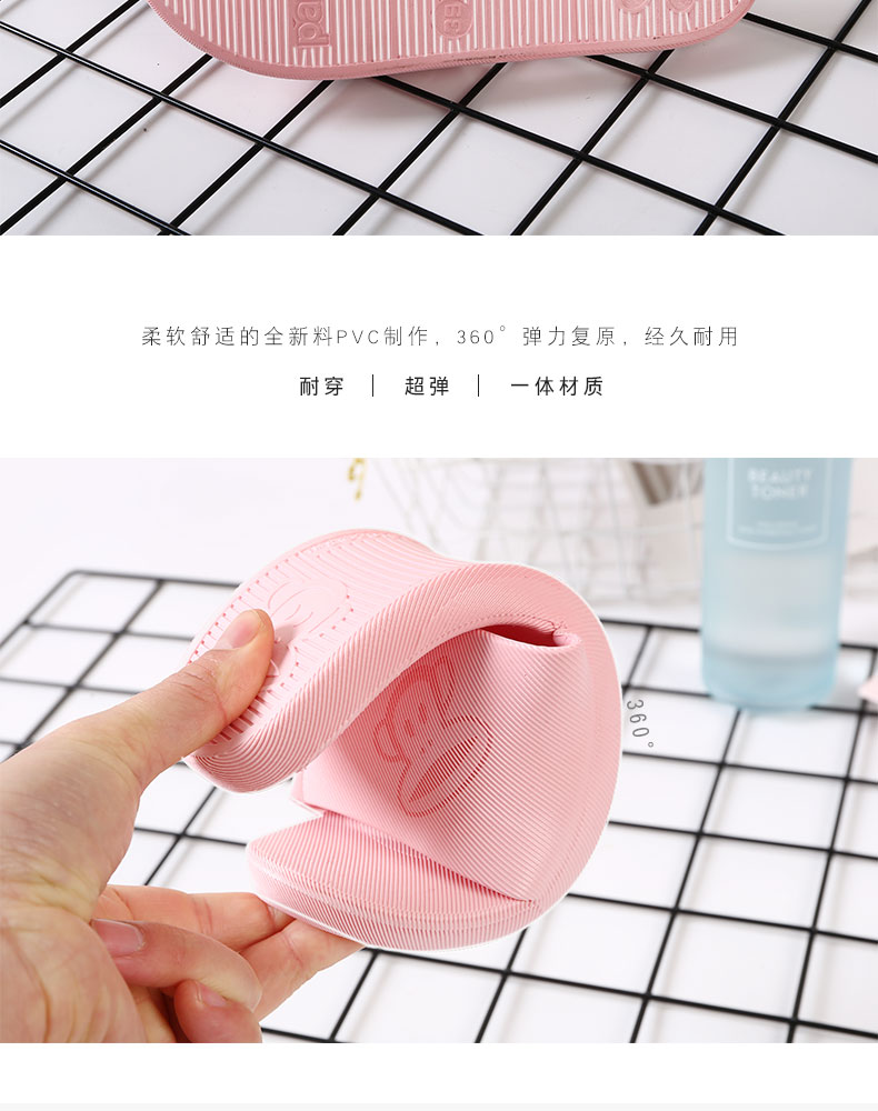 Miệng khỉ nữ mùa hè dép đi trong nhà vài trượt phòng tắm nhà tắm khử mùi gia đình trong nhà nam đáy mềm - Trang chủ dép nam đi trong nhà