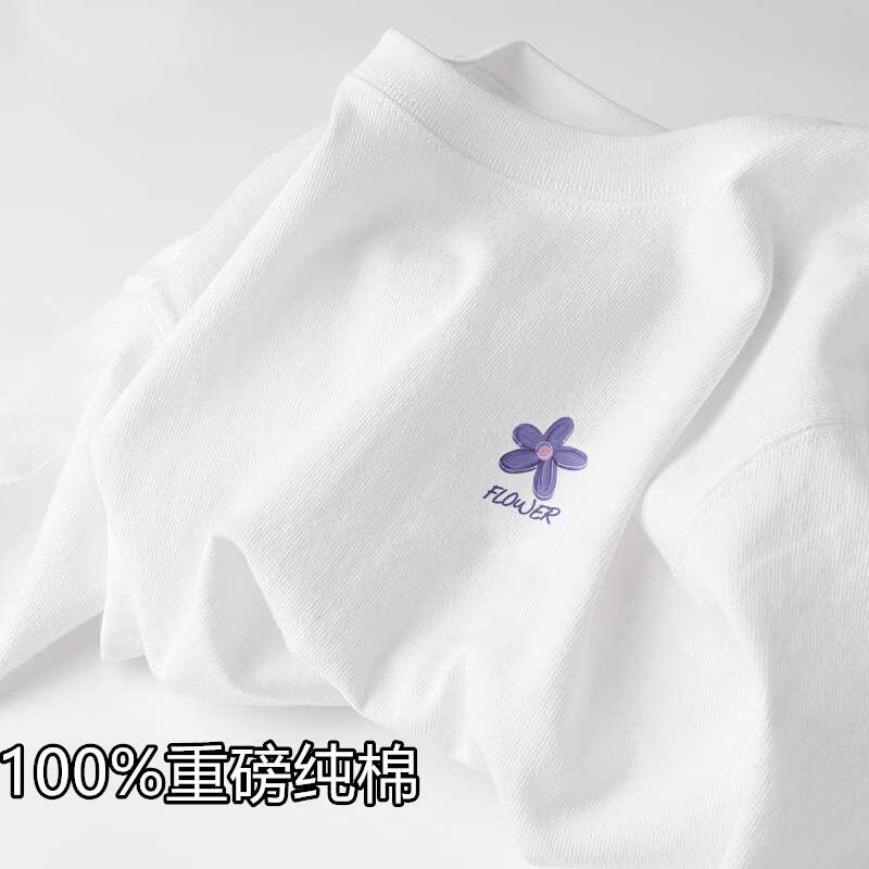 Xinjiang Pure Cotton Short-Sleeved T-Shirt, Unisex, Fresh and Simple White Base Shirt ins Summer Loose Half-Sleeve T-Shirt Xinjiang Pure Cotton Short-Sleeved T-Shirt, Unisex, Fresh and Simple White Base Shirt ins Summer Loose Half-Sleeve T-Shirt