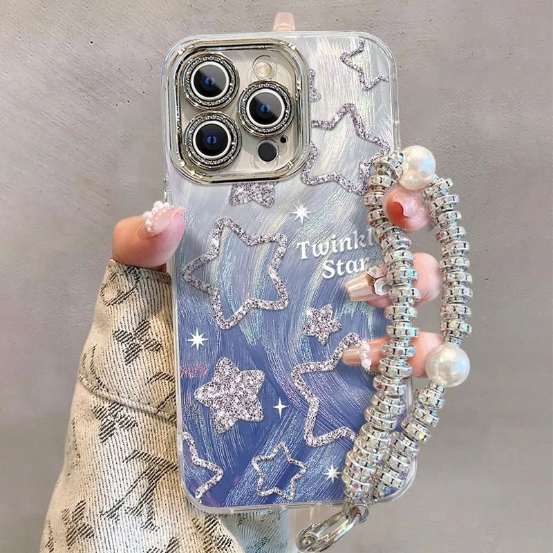 Suitable for Apple 16E Glitter Star Phone Case 15Promax New Electroplated Creative 14Plus Feather Yarn iPhone 13 Silicone 12 Elegant Xsmax with Lanyard 8 Protective Case 7 Female 11 Anti-Drop Suitable for Apple 16E Glitter Star Phone Case 15Promax New Electroplated Creative 14Plus Feather Yarn iPhone 13 Silicone 12 Elegant Xsmax with Lanyard 8 Protective Case 7 Female 11 Anti-Drop