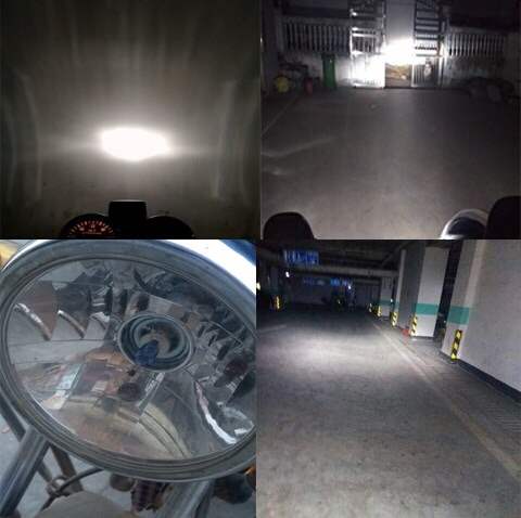 Xe máy điện Shilan đèn pha ô tô điện xen kẽ 12 v - Đèn HID xe máy đèn pha trắng xe máy