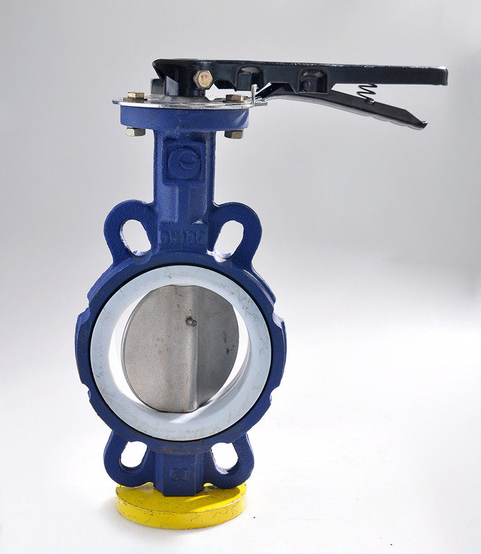 D71F4-16Q Teflon to clamp handle butterfly valve for clamp butterfly valve lining fluorine butterfly valve stainless steel plate butterfly valve