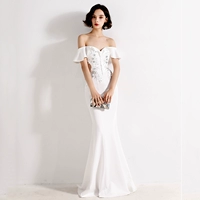 YS190807 белый длинный стиль