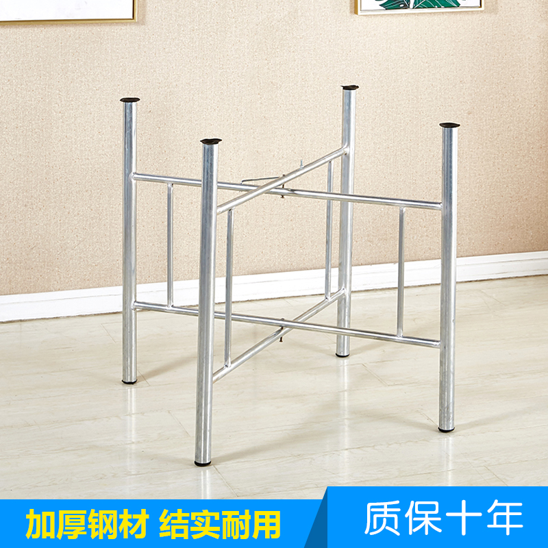Simple large round table frame Foldable Wrought iron table leg bracket Table foot table folding telescopic table frame Table tripod custom