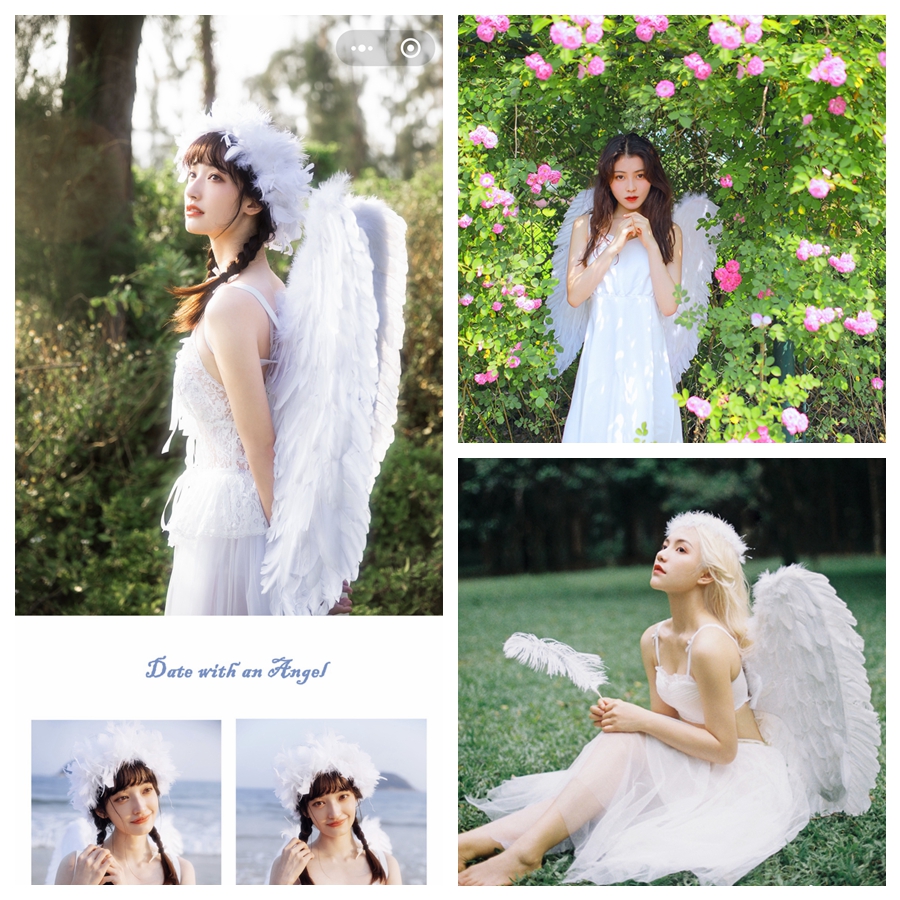 Feather wing cosplay wing performance props demon wing toy wing stage show dance supplies