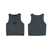 [Пятно] Серый волновой жилет