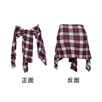 [Пятно] Красная клетка - это блузка талии