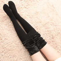Thick plus velvet warm pants tights womens bottomed stockings autumn and winter socks wear winter socks pants