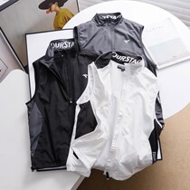 Korean original order foreign trade factory tail goods mens stand-up collar quick-drying vest special price vest sleeveless vest trendy