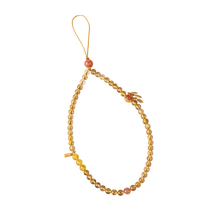 Natural blonde crystal mobile phone chain wrist mobile phone lanyard pendant high-end light luxury gold sun stone exquisite niche