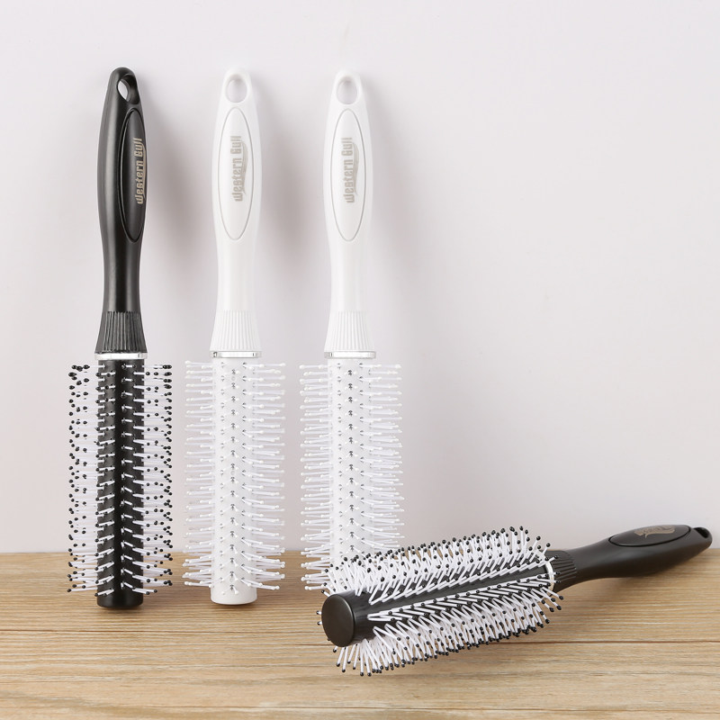 Comb Curly hair comb Household plastic roller comb Hair salon Blow straight curly hair Pear flower head inner buckle Hair salon modeling cylindrical comb