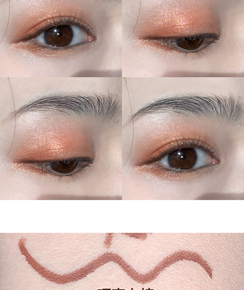 Hàn Quốc unny xoay bút kẻ mắt bên trong bút rất mịn chống thấm nước và mồ hôi kéo dài không bắt đầu chóng mặt sô cô la đen - Bút kẻ mắt kẻ mắt the face shop