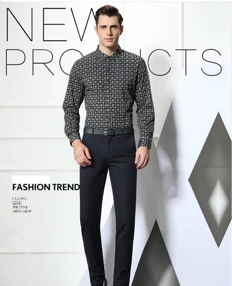 Quần nam mùa thu đông cộng với nhung thường quần jean nam đẹp
