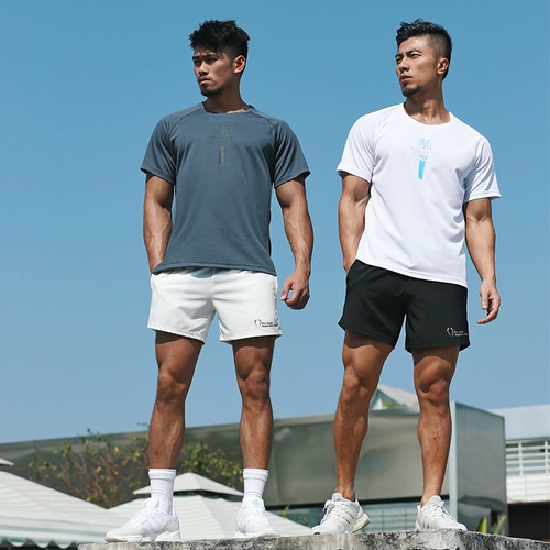 Быстросохнущая дорожная дышащая спортивная футболка, короткий рукав, быстрое высыхание, свободный крой, впитывает пот и запах, для бега