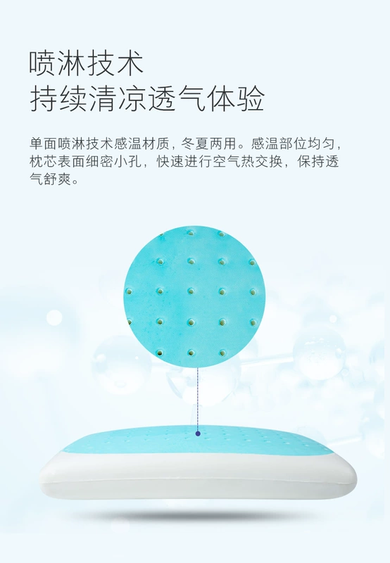 Lựa chọn trái tim mát lạnh cảm giác gel màu đen công nghệ bộ nhớ chậm phục hồi gối cổ gối lõi bốn mùa có sẵn - Gối gối lông ngỗng
