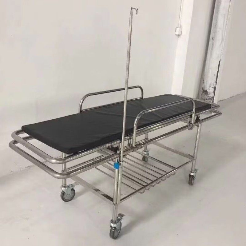 不锈钢急救推车输送车医疗担架车担架床医院用手术平车病人转运车