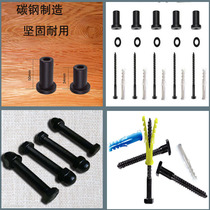 Barn door pipe clamp Through the door screw Pipe clamp Gasket Self-tapping screw Expansion screw Track fixing screw