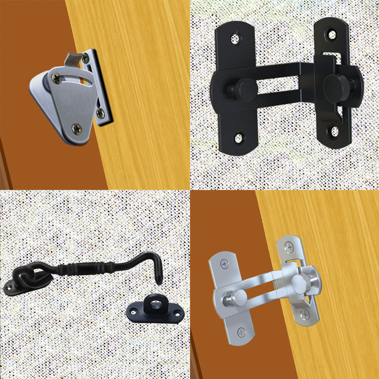 Barn door lock barn door piece lock barn door stainless steel buckle lock push pull door lock sliding door lock push door lock push door hook padlock