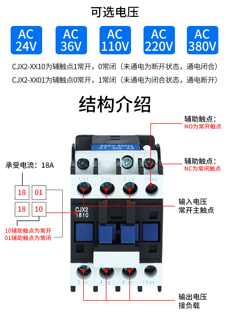 DELIXI/ CJX2ϵнӴ CJX2-2504 380V 50Hz 1