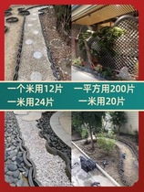 Decorative standing tiles antique tiles decorative garden fences small green tiles mosaic paving standing tiles soil retaining edges