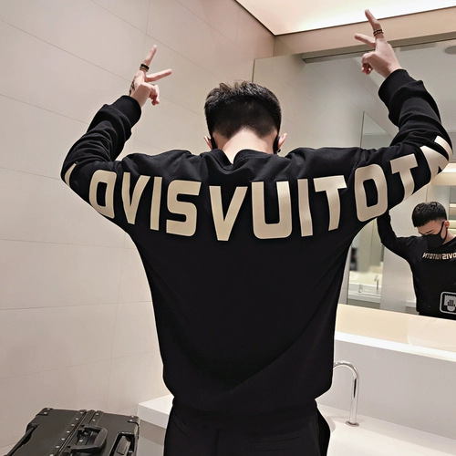 Осенняя трендовая толстовка, модный лонгслив, футболка, оверсайз, популярно в интернете