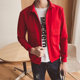 2023 spring and autumn new trendy men's jackets, black and red jackets for smart men, handsome and stylish, thin and high-end