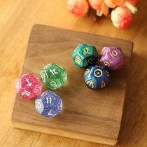 12-faceted astrology dice horoscope artifact astrology tarot gossip astrolabe tarot dices