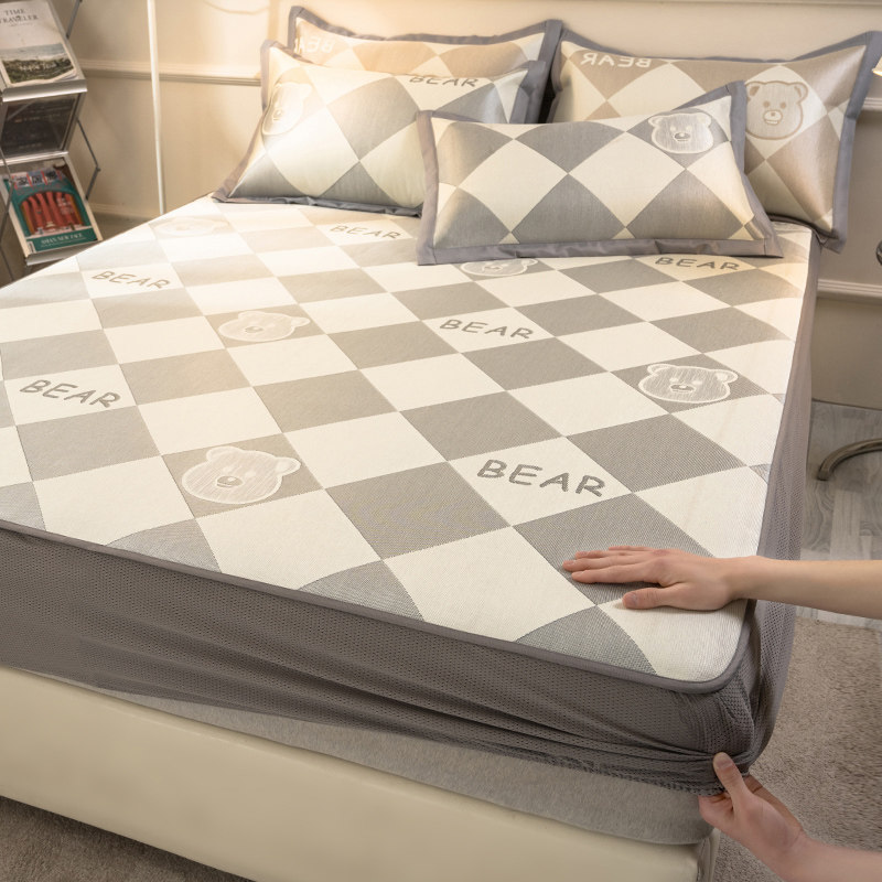 Ice silk mats Three sets of summer beds Sofa Mat mat Home Bedroom Children bed Bed Fold Soft Mat water washable