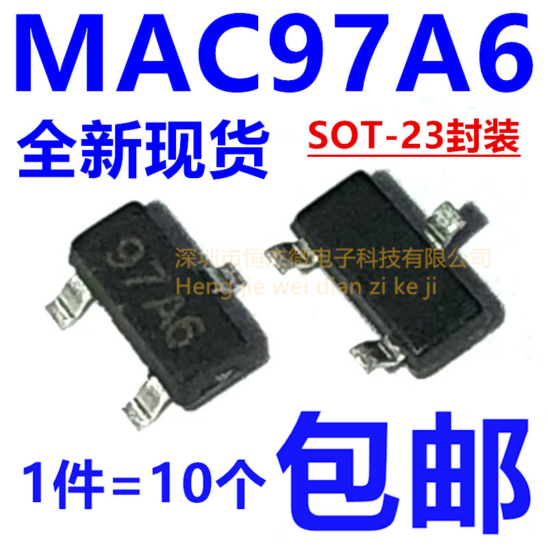 Surface Mount Transistor Mac97A6 Marking: 97A6 Sot23 Bidirectional Silicon Controlled Thyristor