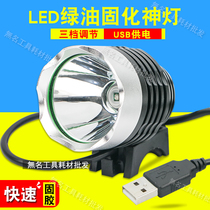 Mobile phone repair UV glue cured lamp led ultraviolet flashlight green oil cured Purple Light USB powered