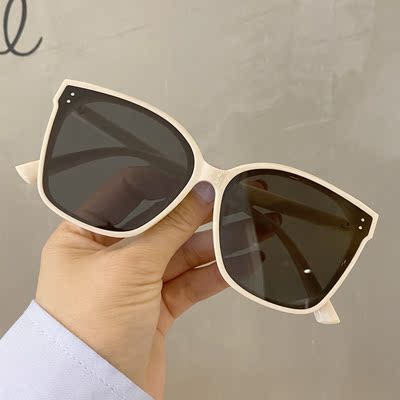 2021新款网红同款墨镜女韩版潮超大框方形显瘦遮阳太阳镜沙滩镜男