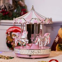 European Carousel Music Box Music Box Music Box Bluetooth Carnon Birthday Gift Girl Girlfriend Tanabata Valentines Day