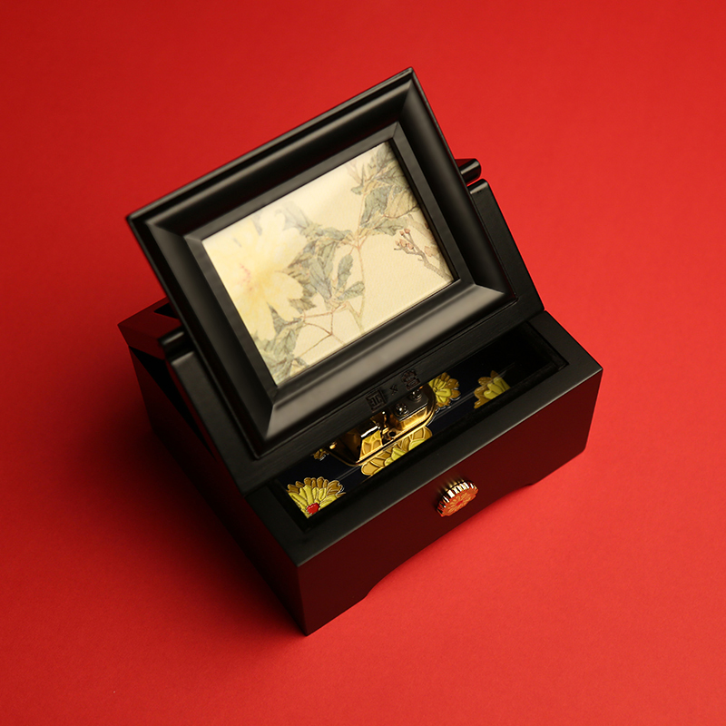 Witch Museum Joint SANKYO Wooden Octaonic Box Canon Music Box Creative Birthday Gift Girls Chinese Retro