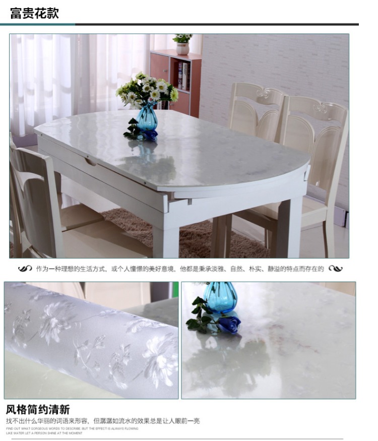 Pvc ống lồng gấp hình trái xoan mềm vải thủy tinh bảng vải chống thấm dầu nóng nhà mat tấm pha lê - Khăn trải bàn khăn trải bàn vuông đẹp