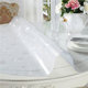 pvc tablecloth waterproof soft glass plastic tablecloth table mat household round mat transparent oil-proof round table crystal plate