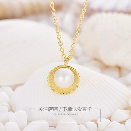 Ожерелье, подвеска, цепочка до ключиц, серебро 925 пробы, подарок на день рождения